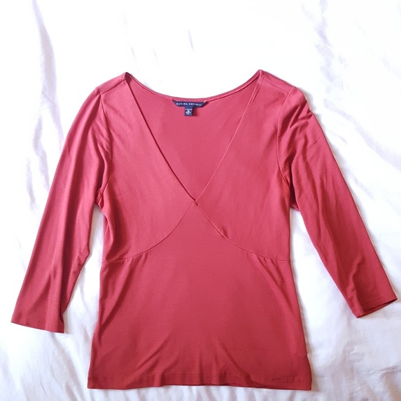 Banana Republic Stretch V-neck Top - Picture 2 of 5